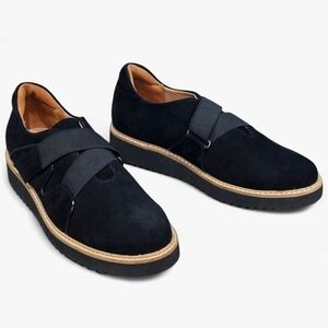 L'AMOUR DES PIEDS Yocco Women Black Suede Comfort Shoes 6M